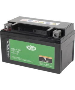 Magneti marelli batteria moto e scooter 7ah 12v 90a tecnologia agm sigillata polo positivo sinistro